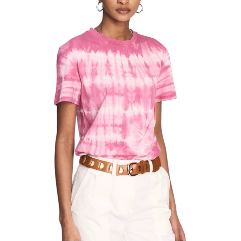 Derek Lam 10 Crosby Teddie Pink Tie Dye T-Shirt size Small Jersey Cotton Tee